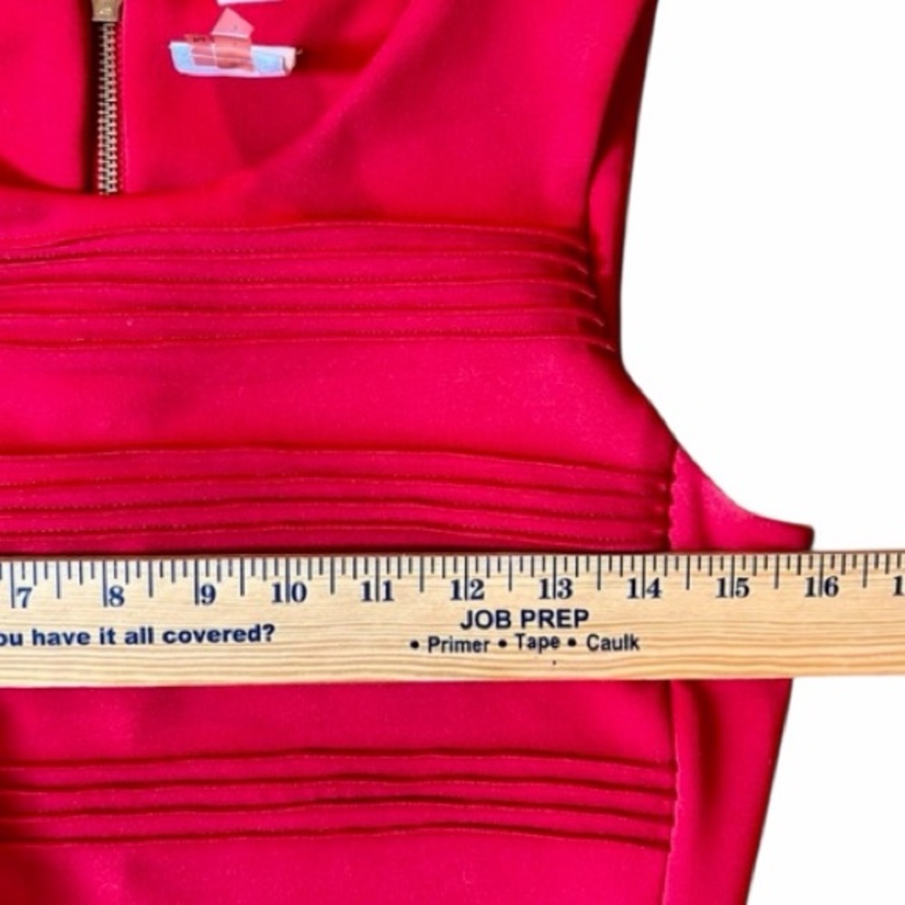 Julia Jordan chilli RED Sleeveless A-Line Drop Waist Mini Dress Size 2 - Picture 7 of 10